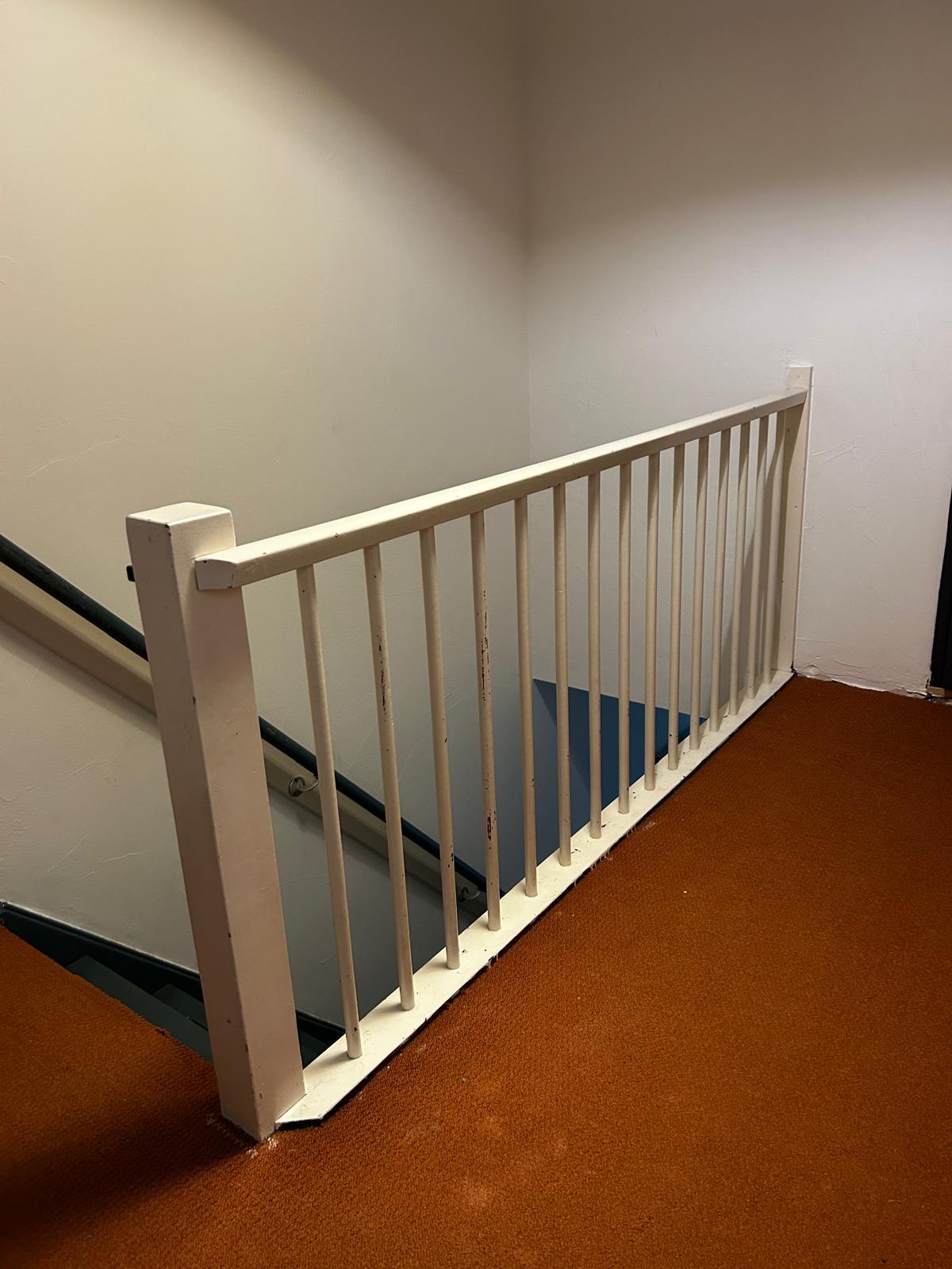 Balustrade vóór de werkzaamheden
