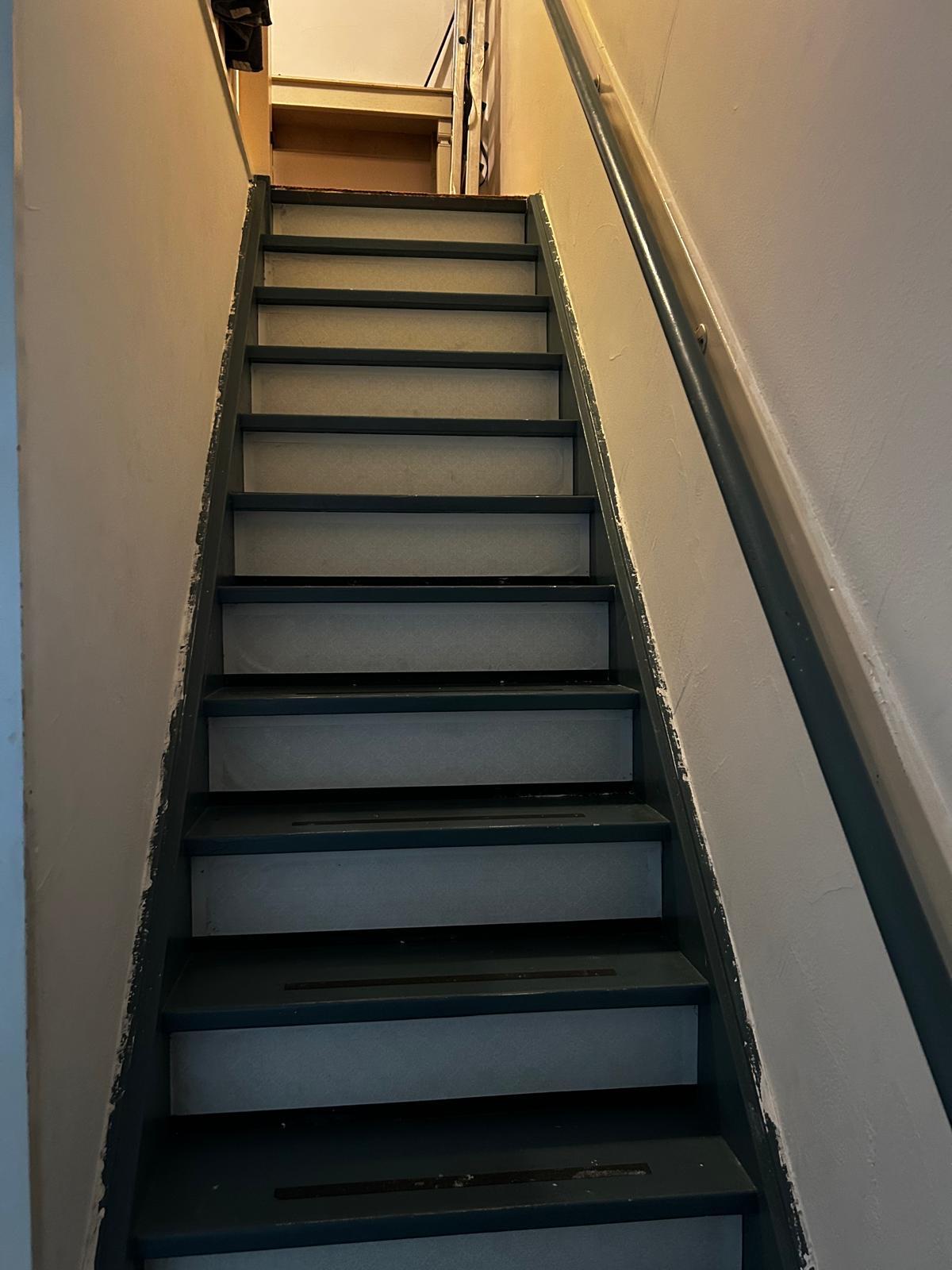 Trap vóór de werkzaamheden